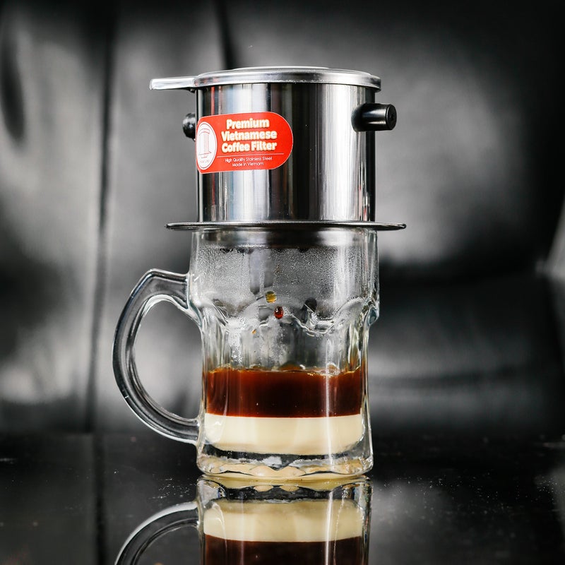 Thang Long 2 Pack Vietnamese Coffee Filter Brewer. Great for travel and camping, 11oz large, Gravity Insert - Image 3